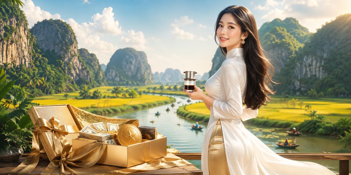Khung cảnh cá cược casino phong cách áo dài tại Ninh Bình